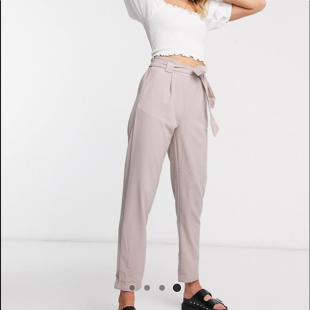 JDY Paperbag Waist Pants 💜 - Picture 2 of 4